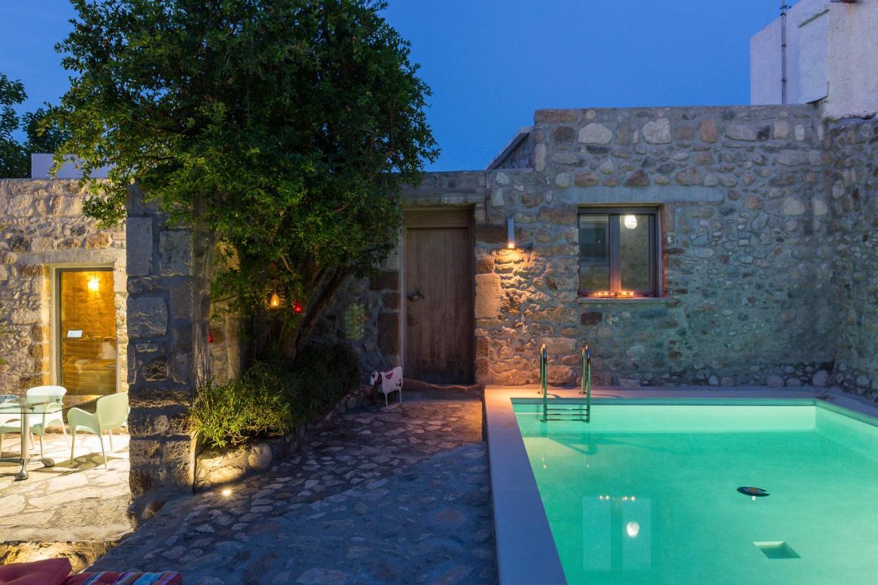 Muazzo Creta Stone House, Nature Escape With Pool, By Thinkvilla Pigi  Bagian luar foto