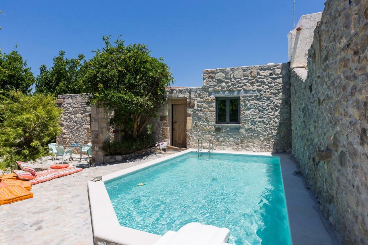 Muazzo Creta Stone House, Nature Escape With Pool, By Thinkvilla Pigi  Bagian luar foto
