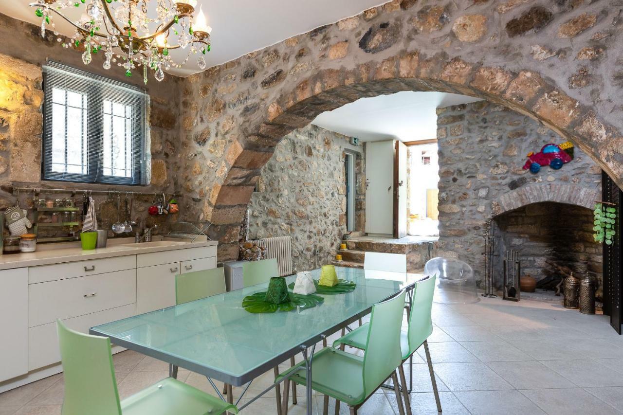 Muazzo Creta Stone House, Nature Escape With Pool, By Thinkvilla Pigi  Bagian luar foto