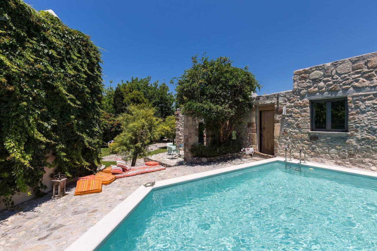 Muazzo Creta Stone House, Nature Escape With Pool, By Thinkvilla Pigi  Bagian luar foto